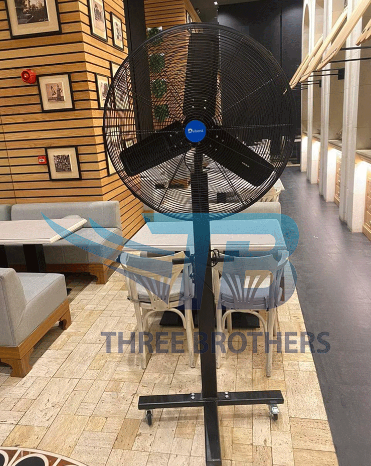 مروحة ستاند مقاس 30 بوصة صوت هادئ معدن موتور نحاس ١٠٠ ٪